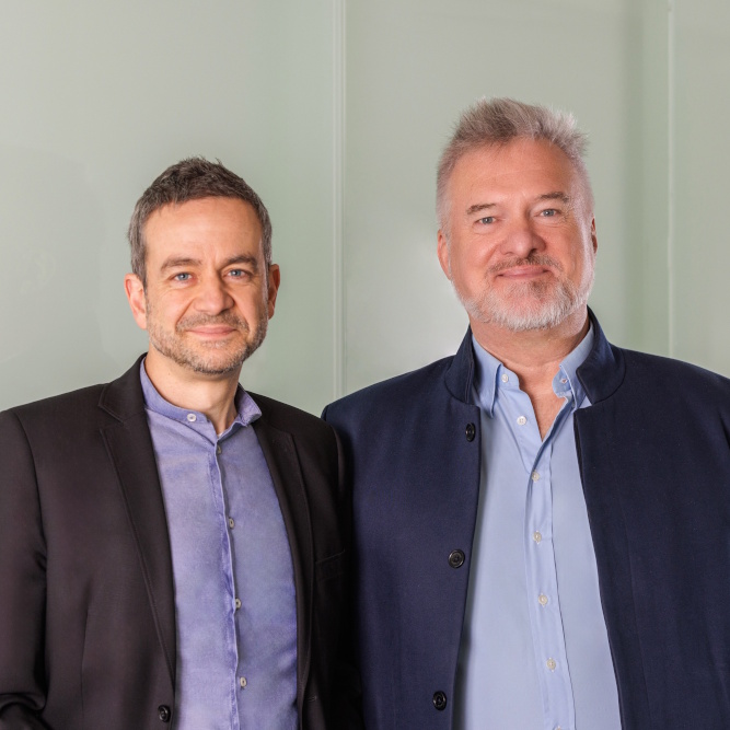 Mensalia Geschäftsführer Christophe Gilet und Dominik Cofalka